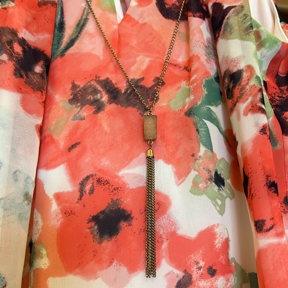 BCX summer floral dress with attachable necklace - Picture 4 of 12